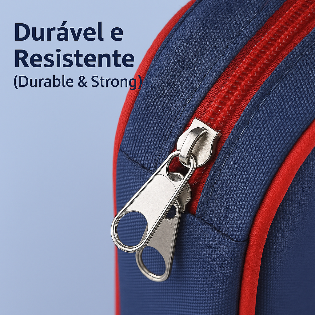 Estojo Escolar Infantil Afiyaan – Grande Capacidade com Duplo Zíper, Design 3D de Astronauta, Unicórnio e Dinossauro, Portátil e Resistente