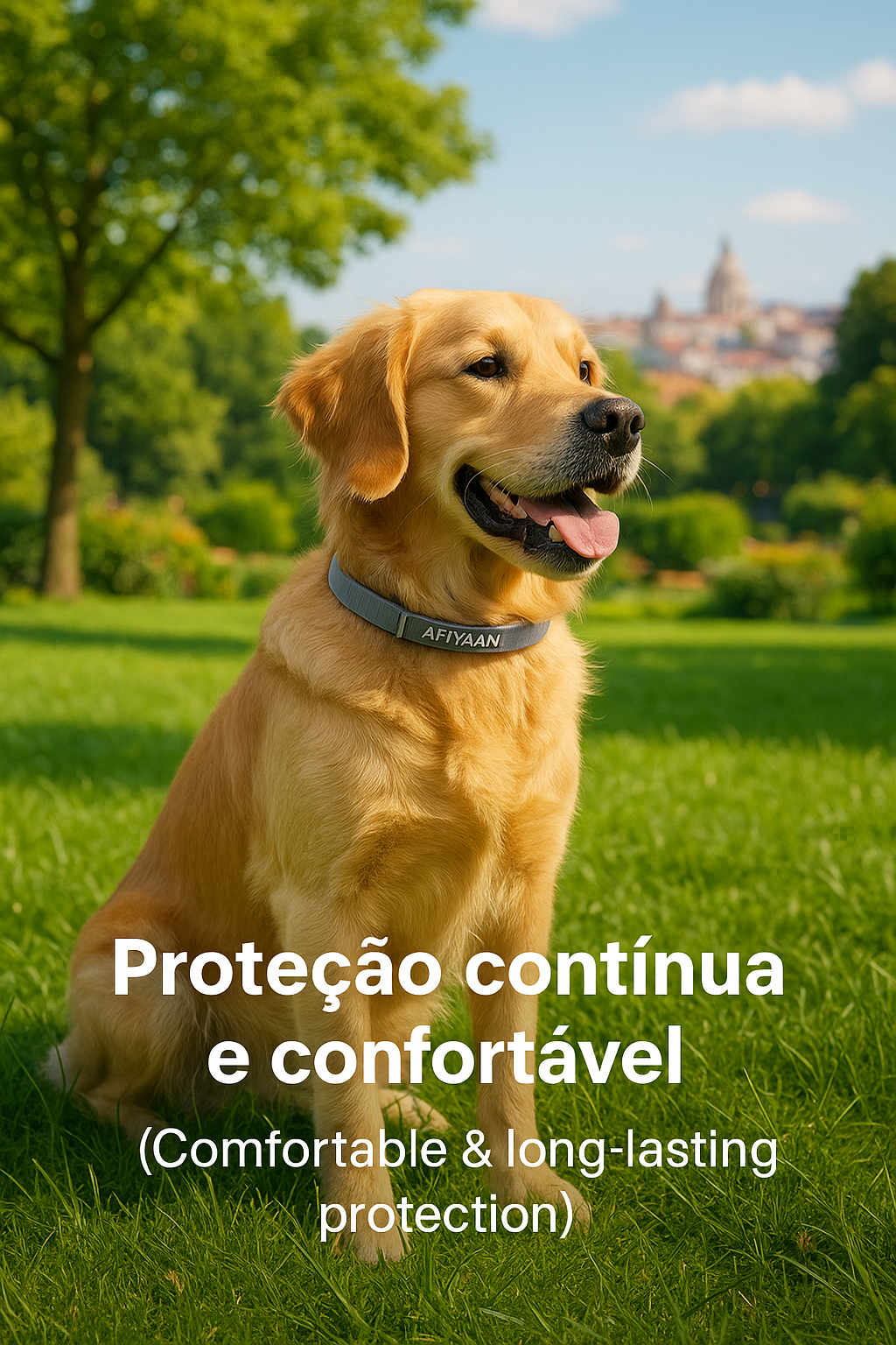 Coleira Ajustável para Cães Afiyaan com Óleos Essenciais Naturais – Resistente à Água, Ecológica, Coleira de Aromaterapia para Cães de Pequeno a Grande Porte – Pack com 2 Unidades
