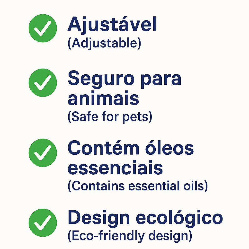 Coleira Ajustável para Cães Afiyaan com Óleos Essenciais Naturais – Resistente à Água, Ecológica, Coleira de Aromaterapia para Cães de Pequeno a Grande Porte – Pack com 2 Unidades