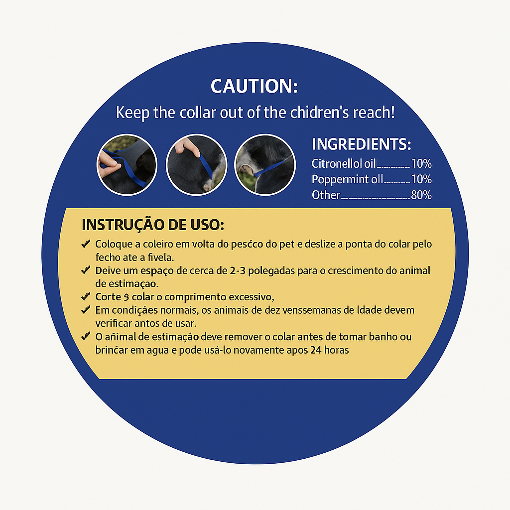 Coleira Ajustável para Cães Afiyaan com Óleos Essenciais Naturais – Resistente à Água, Ecológica, Coleira de Aromaterapia para Cães de Pequeno a Grande Porte – Pack com 2 Unidades