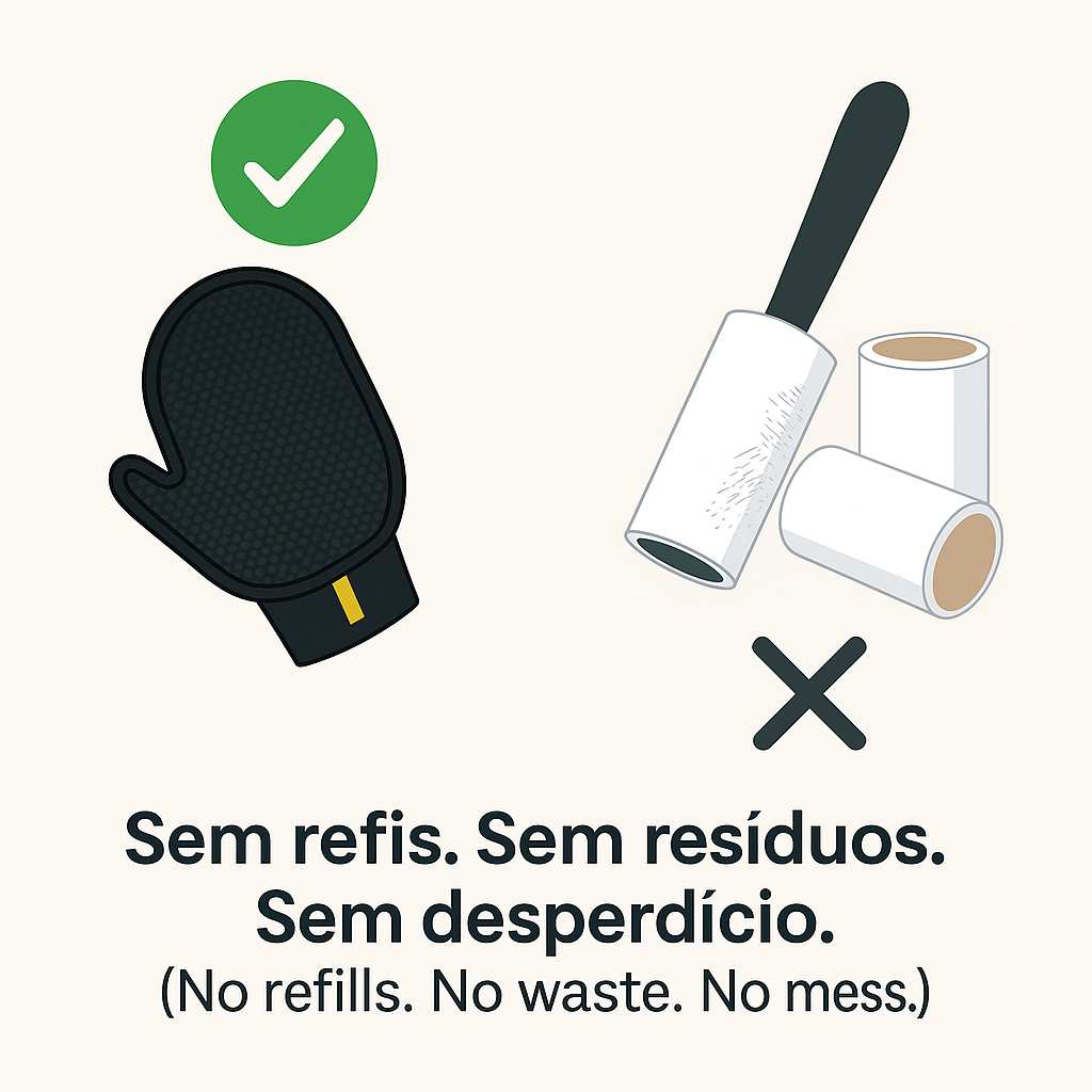 Luvas Eletrostáticas Removedoras de Pelos de Animais Afiyaan – Pack com 2 + Fecho Zip – Reutilizáveis, Sem Produtos Químicos – Removem Facilmente Pelos de Animais de Sofás, Tapetes, Bancos de Carro e Camas – Ecológicas e Duráveis