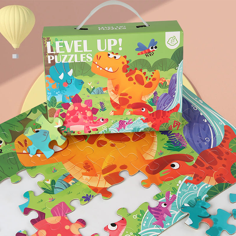 Puzzle de Papel 60 Peças – Brinquedo Montessori Criativo, Jogo Educativo Infantil para Meninos e Meninas, Presente com Certificação CE