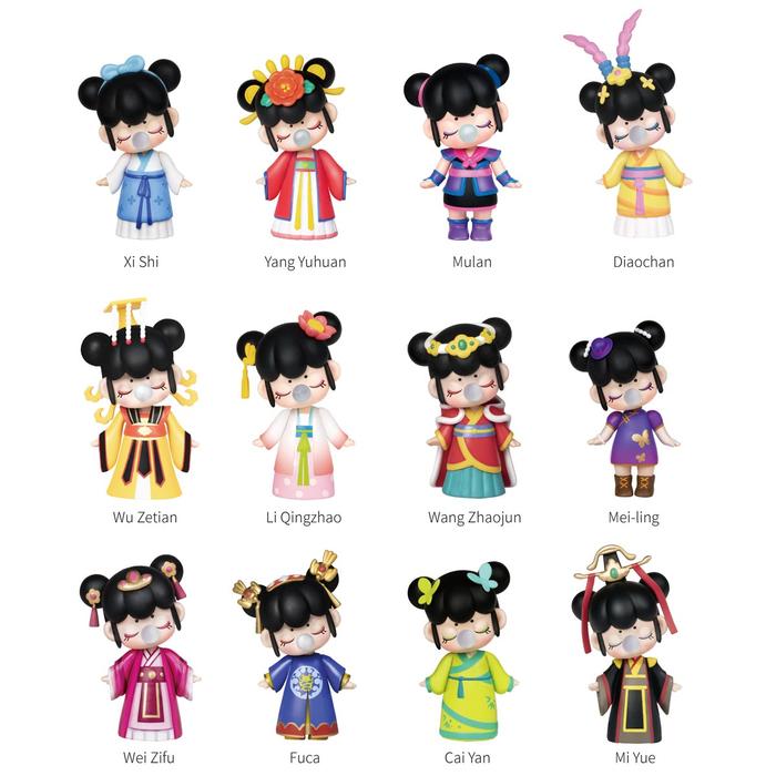 Robotime Rolife – Bonecas de Vinil Kawaii, Mini Figuras de Ação Colecionáveis Nanci em Caixa Surpresa (Blind Box)