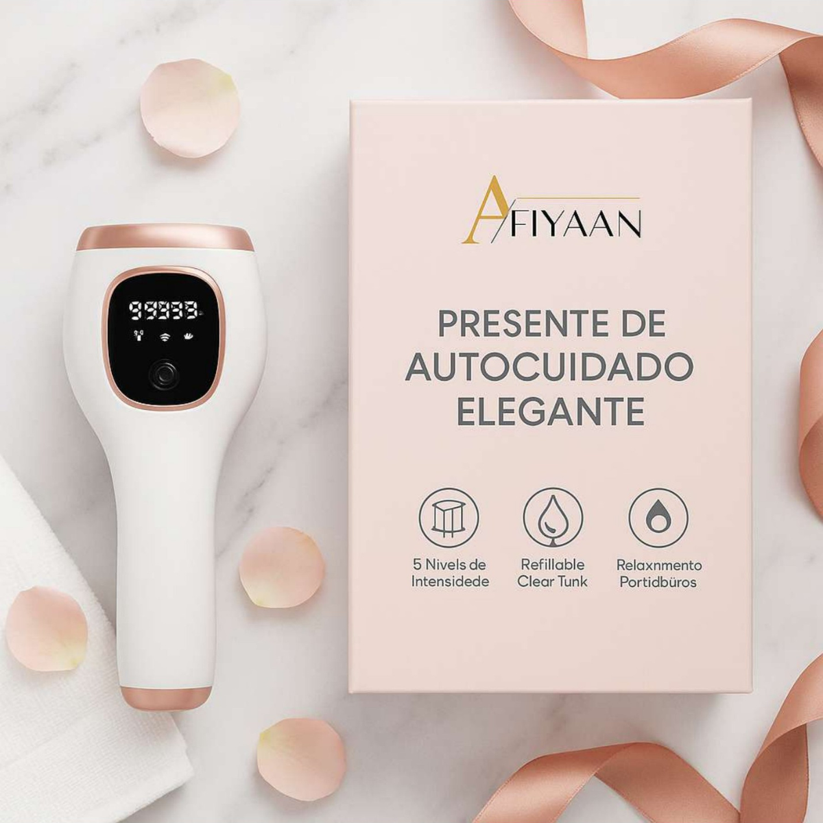 Depilador IPL Portátil com 9 Níveis e Resfriamento a Gelo