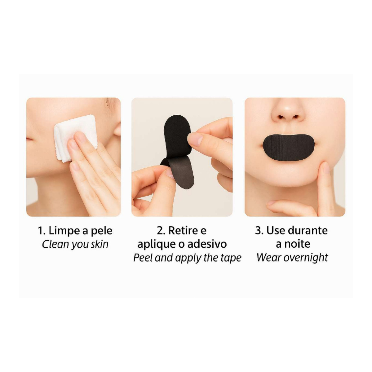 Samvo Fita Adesiva Anti-Ronco para Boca – Respiração Nasal e Sono Tranquilo