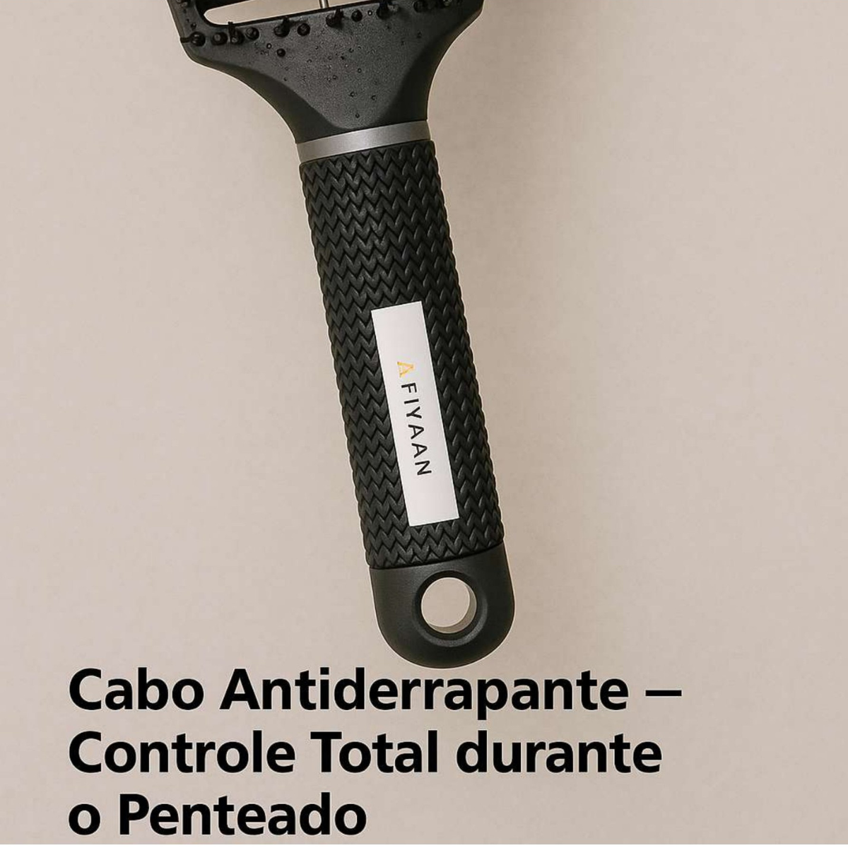 Escova de Cabelo Curvada com Cerdas de Javali – Ventilada e Antiestática