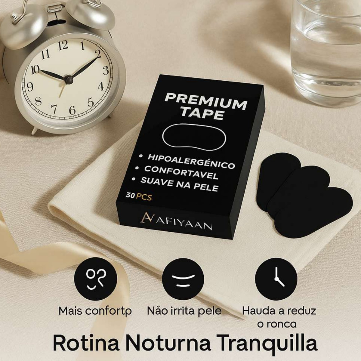 Samvo Fita Adesiva Anti-Ronco para Boca – Respiração Nasal e Sono Tranquilo