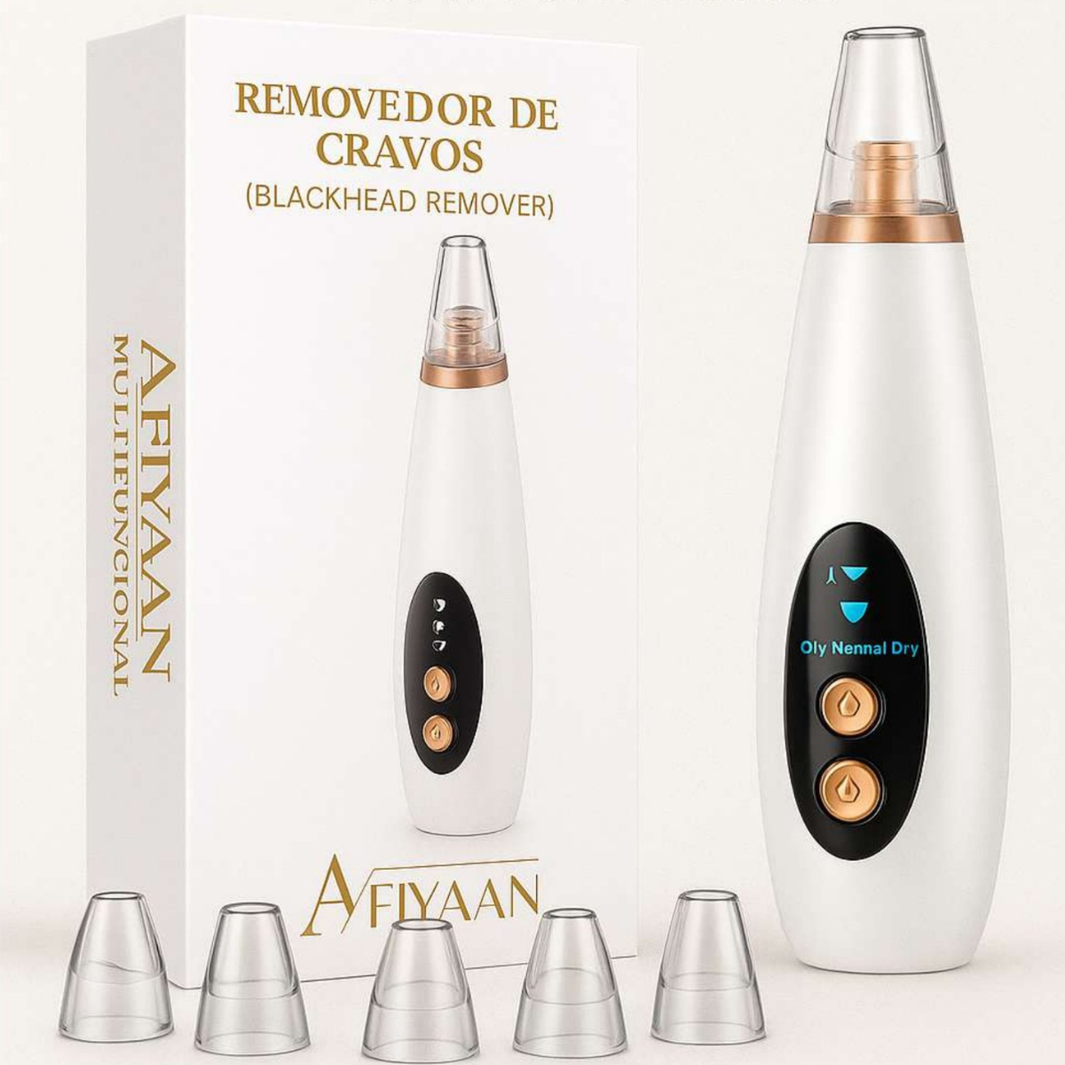 Removedor Elétrico de Cravos e Acne – Aparelho de Sucção a Vácuo para Limpeza Facial e Poros