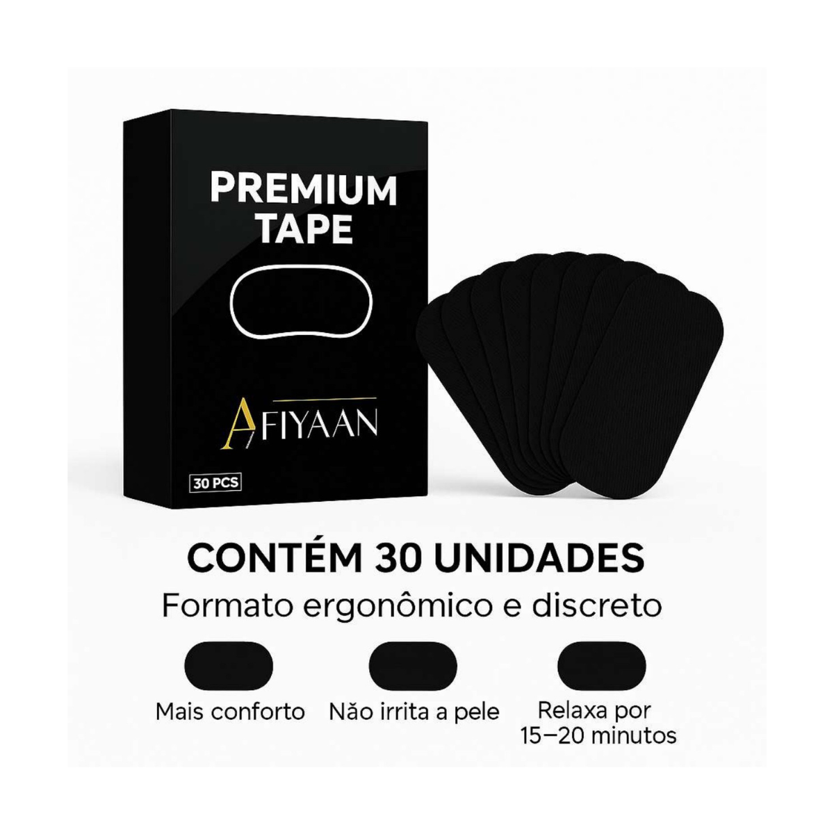 Samvo Fita Adesiva Anti-Ronco para Boca – Respiração Nasal e Sono Tranquilo