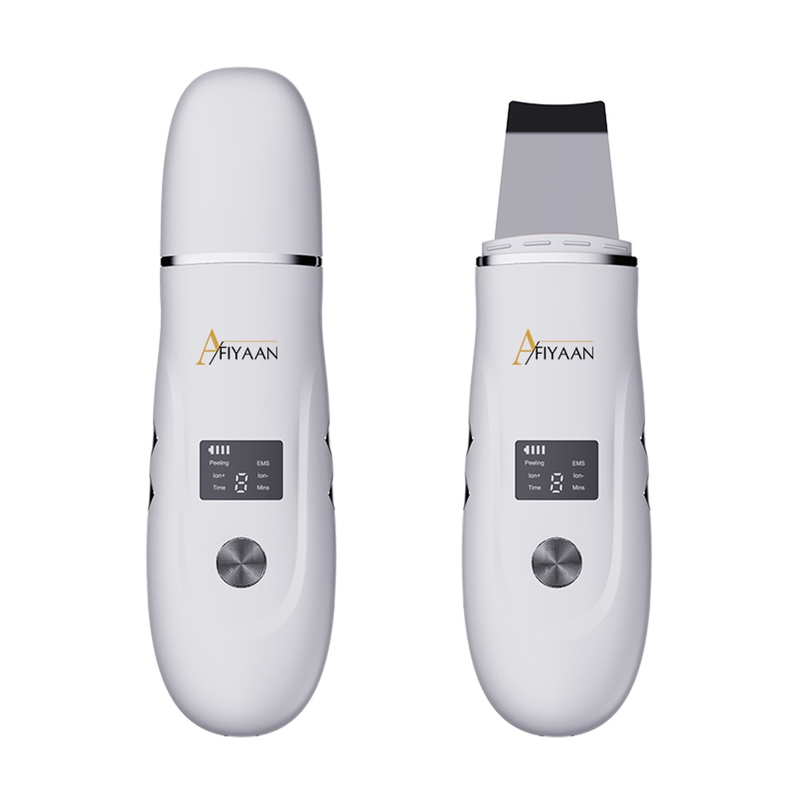 Afiyaan Espátula Facial Ultrassônica – Removedor de Cravos Recarregável com 4 Modos para Limpeza Profunda